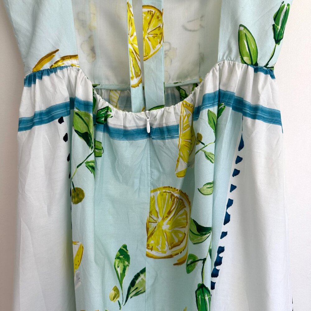 Zara Lemon Poplin Dress - Picture 9 of 14